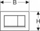 Przycisk spłukujący Geberit Przycisk uruchamiający Geberit Sigma30, przedni, biały mat-biały-biały mat, easy-to-clean [1/10] 4