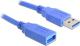 Kabel USB Delock USB-A - USB-A 1 m Niebieski (82538) 1