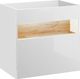 Elior Szafka pod umywalkę Monako 2X 60 cm - Biały połysk 1