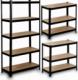 Humberg Regał metalowy magazynowy 180x90x40 cm HR-813 czarny 1