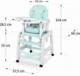 Ricokids Krzesełko do karmienia Sinco 5w1 turkusowe (7092) 1