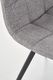 Halmar Krzesło K402 szare do salonu na czarnych metalowych nogach HALMAR 5