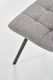 Halmar Krzesło K402 szare do salonu na czarnych metalowych nogach HALMAR 7