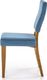 Halmar Krzesło WENANTY niebieskie dąb miodowy w stylu retro HALMAR 4