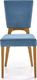 Halmar Krzesło WENANTY niebieskie dąb miodowy w stylu retro HALMAR 8
