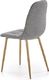 Halmar Krzesło K316 szare tapicerowane na metalowych nogach HALMAR 3