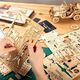 Robotime Drewniany model puzzle 3D Jeep Wojskowy MC701 Robotime uniwersalny 1