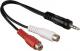 Kabel Hama Jack 3.5mm - RCA (Cinch) x2 0.2m czarny (991223740000) 1