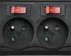 Listwa zasilająca Hama Socket Line przeciwprzepięciowa 6 gniazd 1.5 m czarna (001219180000) 1