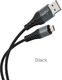 Kabel USB Partner Tele.com USB-A - microUSB 1 m Czarny 1