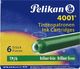 Pelikan Naboje do piór PELIKAN a'6 zielone 1