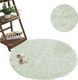 Strado Dywan okrągły Shaggy Strado 150x150 WhiteLime (Biała Limonka) uniwersalny 1