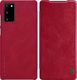 Nillkin Etui skórzane z klapką Nillkin QIN do Samsung Galaxy Note 20 (Czerwone) uniwersalny 1