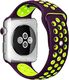 Beline Beline pasek Watch 20mm Design purpurowy/zielony 1