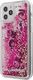 Karl Lagerfeld Karl Lagerfeld KLHCP12LROPI iPhone 12 Pro Max 6,7" różowy/pink hardcase Glitter Charms 2