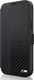 BMW Etui BMW BMFLBKP12LMCARBK iPhone 12 Pro Max 6,7" czarny/black book M Collection PU Carbon Stripe 1