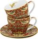 DUO Filiżanki ze spodkami 280 ml komplet 2 szt. RED William Morris DUO uniwersalny 3