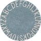 Lorena Canals Dywan dziecięcy ROUND ABC Vintage Azul Natural 150x150 niebieski LORENA CANALS 1