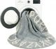 Lorena Canals Dywan dziecięcy ROUND ABC Vintage Azul Natural 150x150 niebieski LORENA CANALS 3