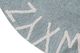 Lorena Canals Dywan dziecięcy ROUND ABC Vintage Azul Natural 150x150 niebieski LORENA CANALS 6