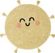 Lorena Canals Dywan dziecięcy YOU'RE MY SUNSHINE 100x100 żółty bawełniany LORENA CANALS 1