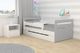 Kocot Kids Łóżko TOMI MIX 160x80 białe/szare dziecięce z barierką i szufladą 2