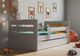 Kocot Kids Łóżko TOMI MIX 180x80 białe/szare dla dziecka z barierką 1