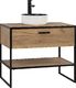 Comad Szafka pod umywalkę nablatową BROOKLIN 90 cm dąb craft złoty stojąca COMAD 1