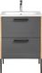 Comad Szafka pod umywalkę MODUO / MADERA GREY 820 grafitowa/dąb 60 stojąca i wisząca COMAD 3