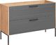 Comad Szafka pod umywalkę MODUO / MADERA GREY 854 grafitowa/dąb 120 w stylu loft COMAD 1