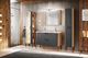 Comad Szafka pod umywalkę MODUO / MADERA GREY 854 grafitowa/dąb 120 w stylu loft COMAD 3