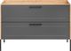 Comad Szafka pod umywalkę MODUO / MADERA GREY 854 grafitowa/dąb 120 w stylu loft COMAD 4
