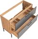 Comad Szafka pod umywalkę MODUO / MADERA GREY 854 grafitowa/dąb 120 w stylu loft COMAD 6