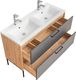 Comad Szafka pod umywalkę MODUO / MADERA GREY 854 grafitowa/dąb 120 w stylu loft COMAD 7