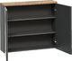 Comad Szafka łazienkowa BALI 80 cm grafitowa z lustrem wisząca COMAD 1