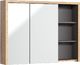 Comad Szafka łazienkowa DEVON 846 100 cm dąb/grafit z lustrem wisząca COMAD 1