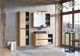 Comad Szafka łazienkowa DEVON 846 100 cm dąb/grafit z lustrem wisząca COMAD 3