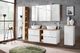 Comad Szafka łazienkowa MILANO / CAPRI 20 cm biała połysk wisząca wąska z półkami COMAD 3