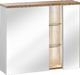 Comad Szafka łazienkowa BAHAMA 80 cm biała z lustrem wisząca COMAD 1