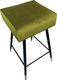 Atos Hoker OLIMP BL VELVET GOLD oliwkowy na metalowych nogach ATOS 2