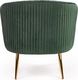 Halmar Fotel CROWN ciemno zielony velvet na złotych nóżkach HALMAR 10