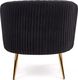 Halmar Fotel CROWN czarny z przeszyciami w stylu glamour HALMAR 6