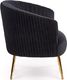 Halmar Fotel CROWN czarny z przeszyciami w stylu glamour HALMAR 7