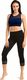 Teyli Legginsy bawełniane 3/4 Glamo czarne L Czarny 1