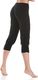 Teyli Legginsy Comforto 3/4 czarne Czarny XL 1