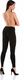 Teyli Legginsy damskie bawełniane Classico czarne Czarny XS 1
