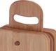 Deska do krojenia Excellent Houseware bambusowa 15x7cm 6szt. ze stojakiem 1