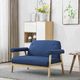Elior 2-osobowa sofa tapicerowana Eureka 2B - granatowa 1