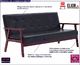 Elior 3-osobowa czarna sofa retro - Vita 3X 1
