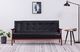 Elior 3-osobowa czarna sofa retro - Vita 3X 2